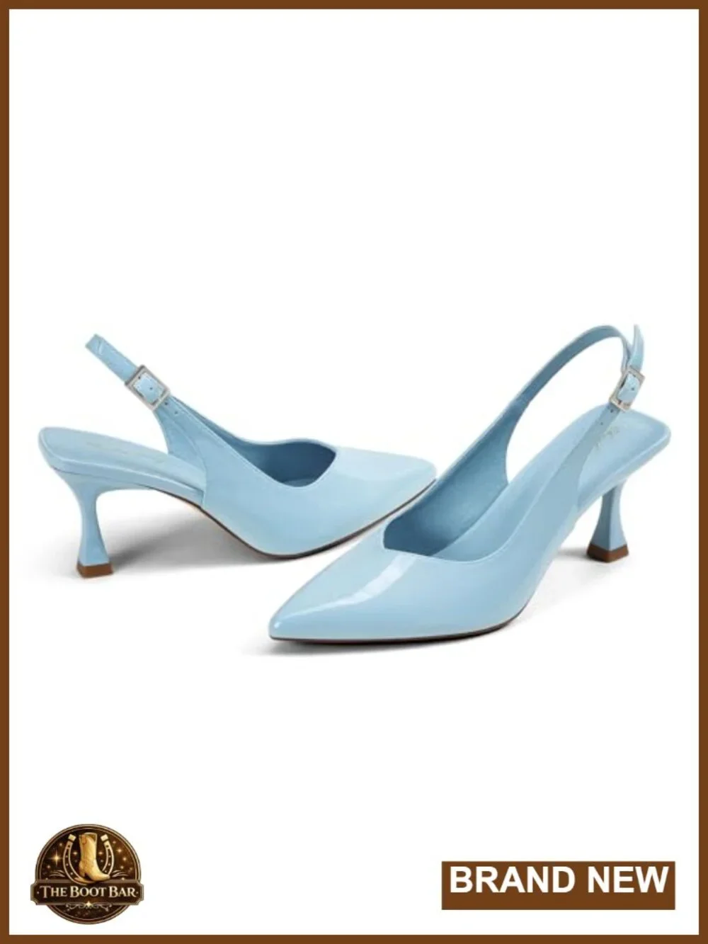 Kitten Heel Slingback Low Pumps 3 Inch Stiletto Pointed Closed Toe Dressy